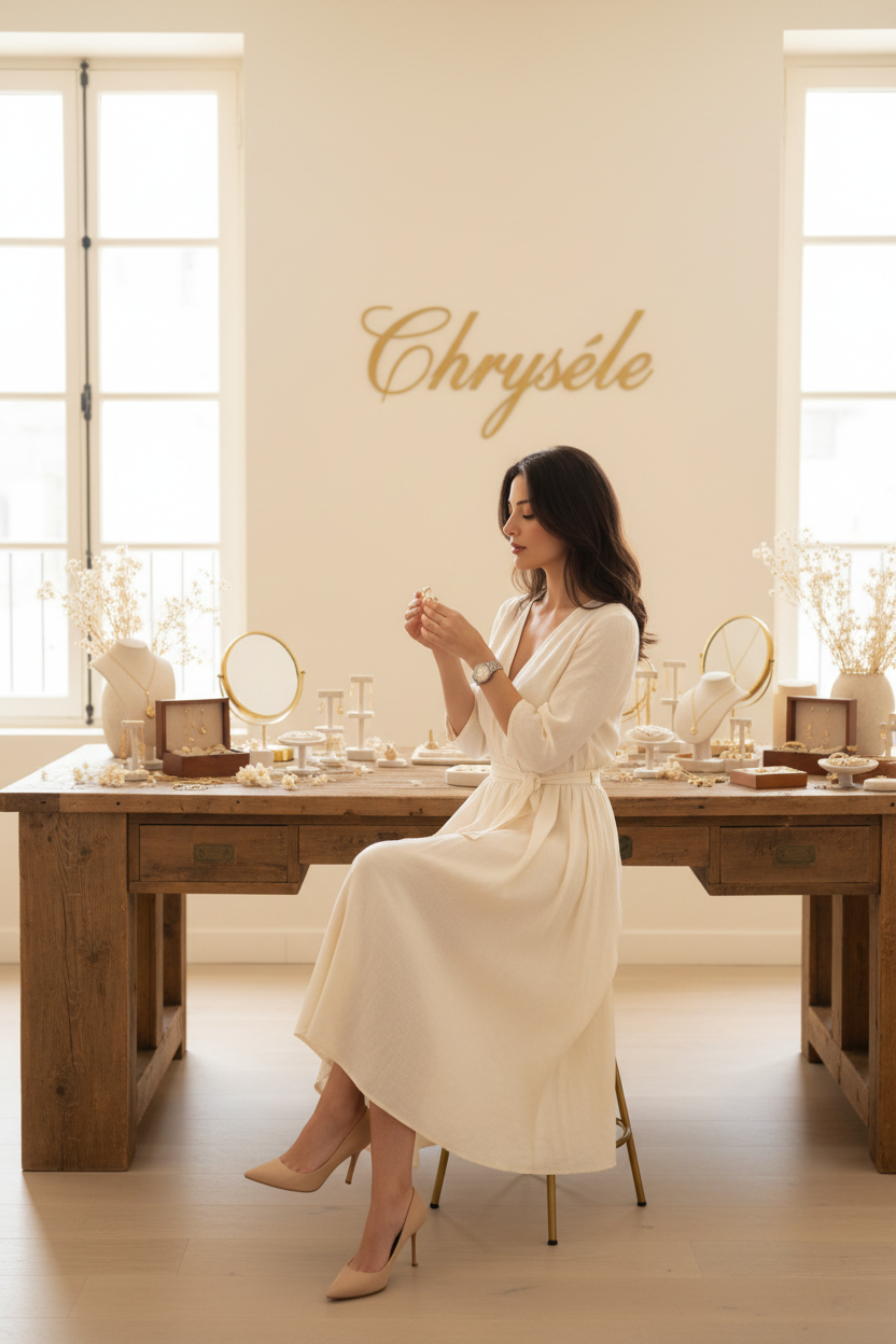 Chrysèle Founder with heels
