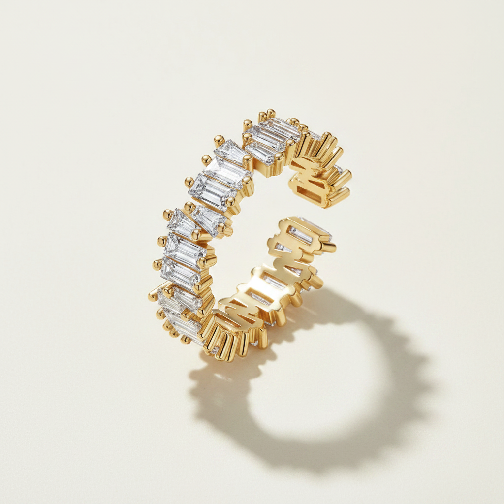 Gold ring surface