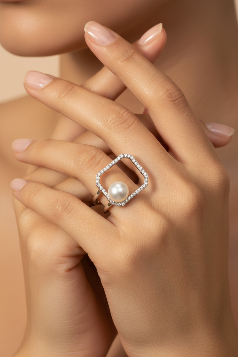 Ring on Model Hand